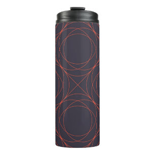 Elegant, simple, lively, modern line pattern art thermal tumbler