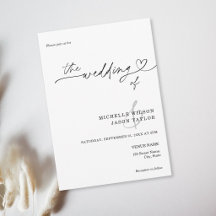 Elegant Simple Minimalist Black and White