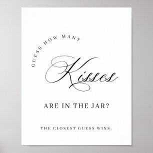 Elegant Simple Minimalist Bridal Shower Sign