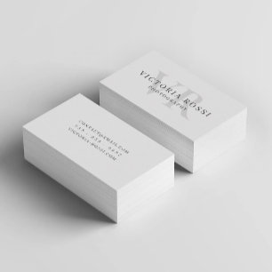 Elegant SImple Minimalist Style Basic Theme Business Card