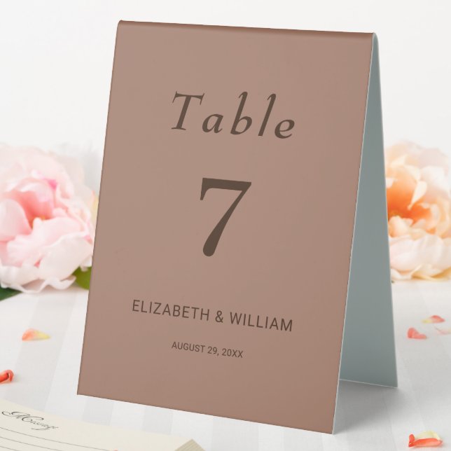 Elegant Simple Mocha Mousse with Monogram Wedding (In SItu (Wedding))