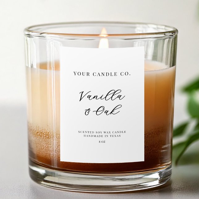 Elegant Simple Modern Candle Label (Creator Uploaded)