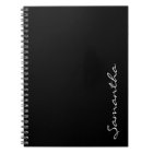 elegant simple modern chic trendy monogram black