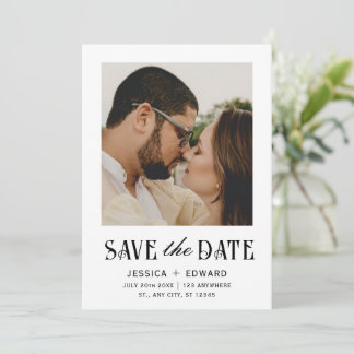 Elegant Simple Modern Minimal Script Photo Chic