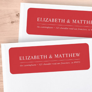 Elegant Simple Modern Return Address Label
