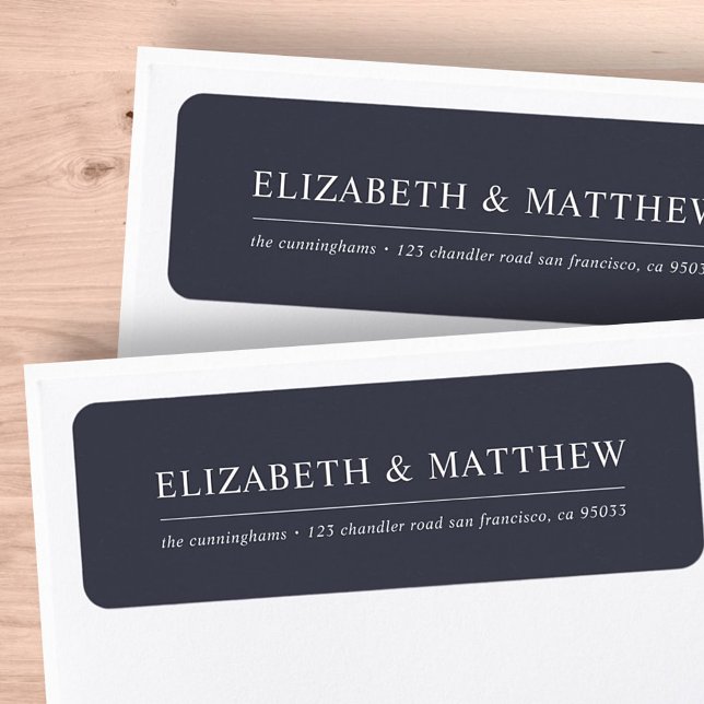 Elegant Simple Modern Return Address Return Address Label (Creator Uploaded)