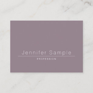 Elegant Simple Modern Salon Plain Professional Business Card