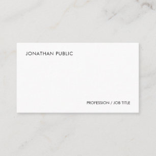 Elegant Simple Modern Template Personalised Business Card