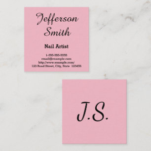 Elegant & Simple Nail Artist Business Card