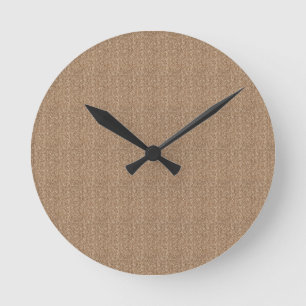 Elegant simple natural bamboo fibre Round Clock