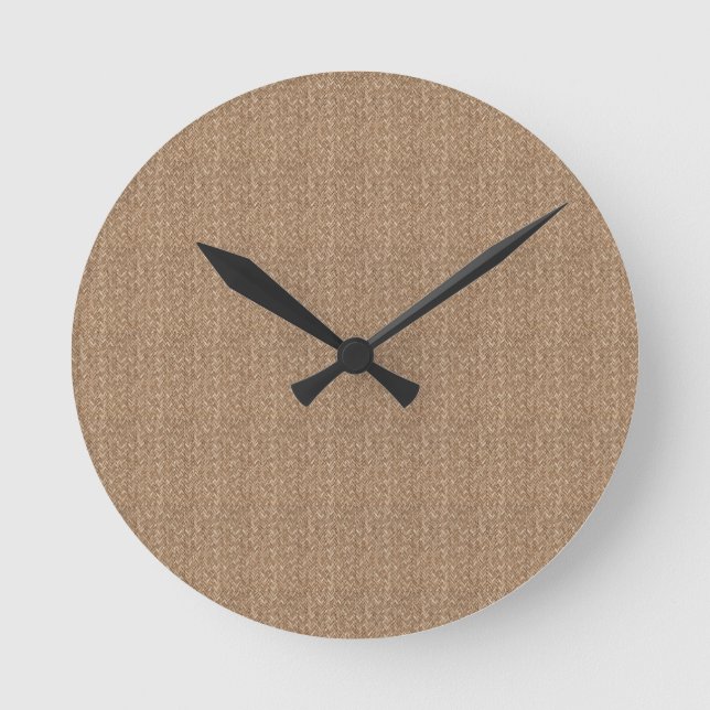 Elegant simple natural bamboo fibre Round Clock (Front)