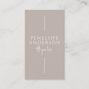  Elegant Simple Neutral Boho Chic Modern Unique  Business Card