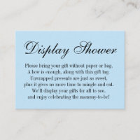 Elegant, Simple No Wrap Baby Shower, Baby Blue