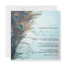 Elegant Simple Peacock Feathers Wedding Invitation