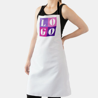 Elegant Simple Personalised Wedding Custom Idea Apron