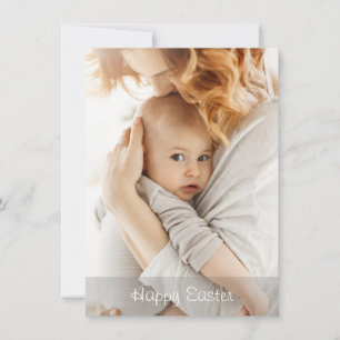 Elegant Simple Personalized Modern Happy Easter Holiday Card