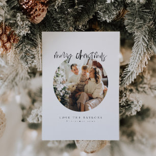 Elegant, Simple Photo Christmas Card