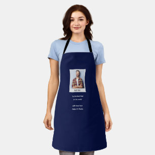 elegant simple photo gift apron