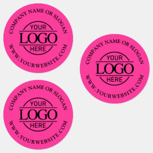 Elegant Simple Pink Business Logo Promotional