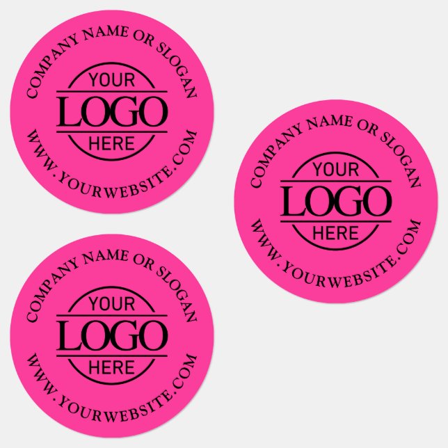 Elegant Simple Pink Business Logo Promotional (Group)