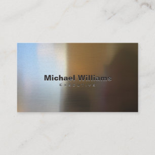 Elegant simple professional profession metal business card