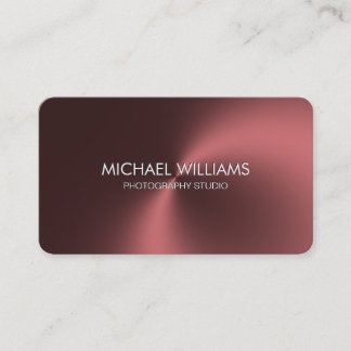Elegant simple professional profession metal business card