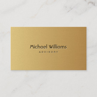 Elegant simple professional profession metal shine business card