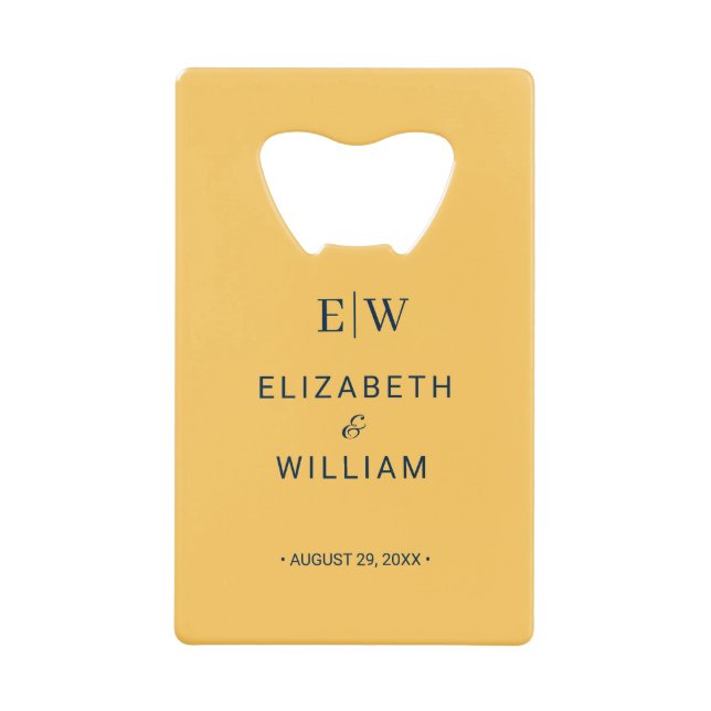Elegant Simple Ray Flower with Monogram Wedding (Front)