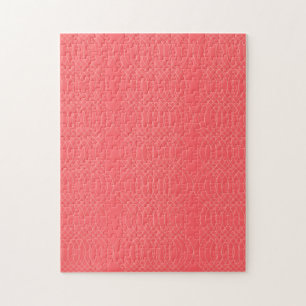 Elegant, simple, red, modern wavy lines jigsaw puzzle