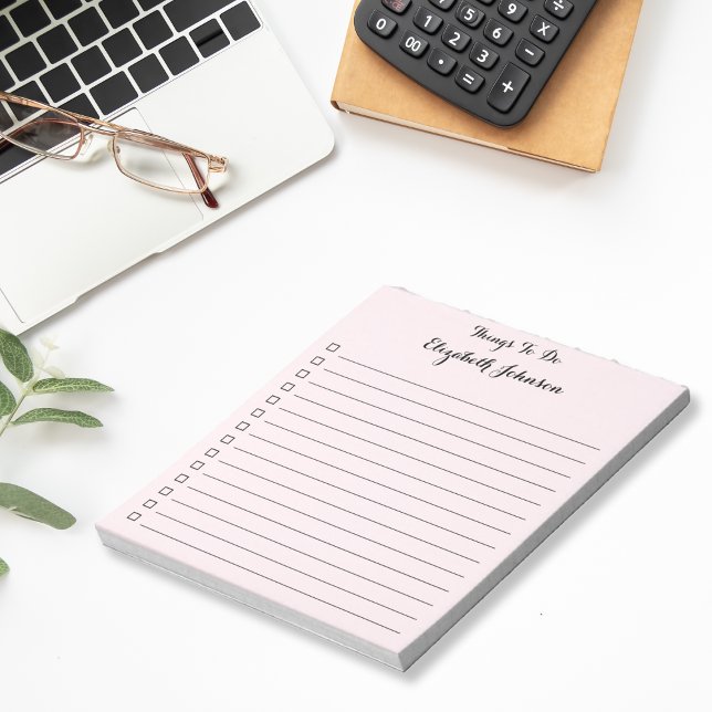 Elegant Simple Stylish Lined Checklist To Do List Notepad (Elegant Simple Stylish Lined Checklist To Do List Notepad)