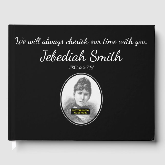 Elegant & Simple Sympathies Guestbook (Front)