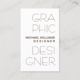 Elegant Simple Target Professional Graphical Business Card