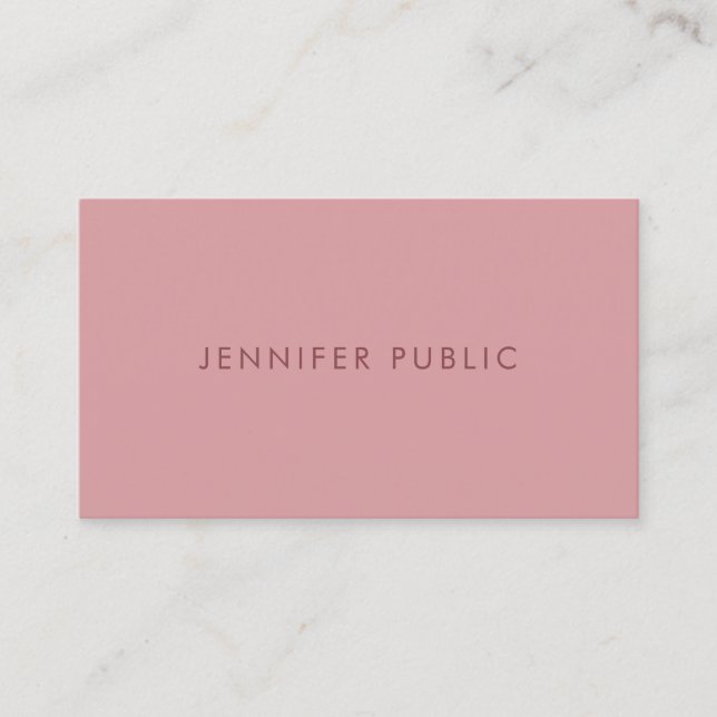 Elegant Simple Template Trend Colour Harmony Moder Business Card (Front)