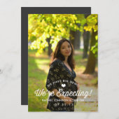 Elegant Simplicity Pregnancy Announcement (Front/Back)