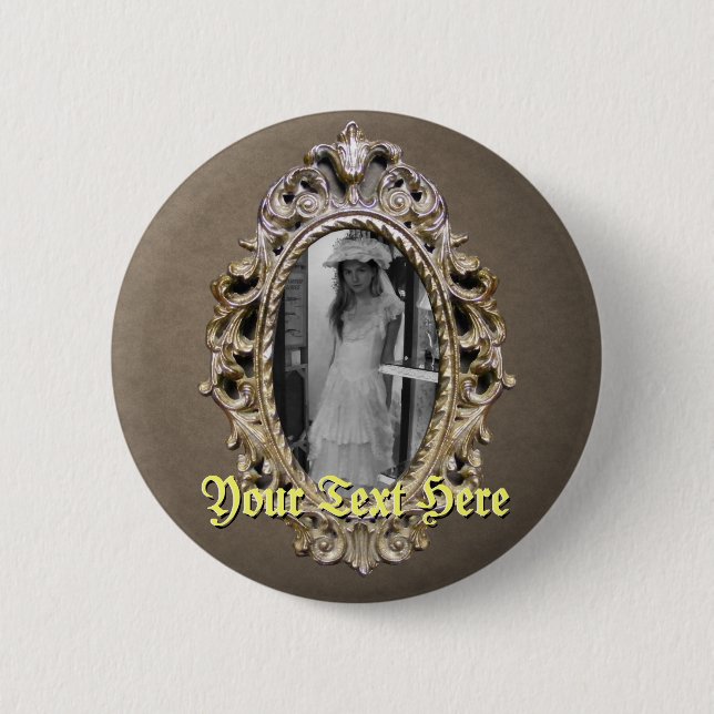 Elegant Single Frame Button (Front)