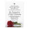 Elegant Single Red Rose Modern Catholic Wedding