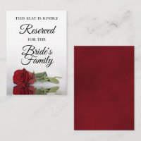 Elegant Single Red Rose Wedding Reserved