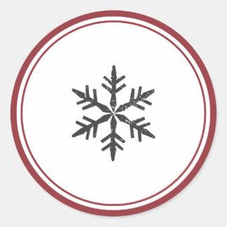 Elegant Single Snowflake Sticker