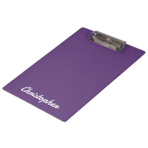 Elegant Single Solid Colour Minimalist Clipboard