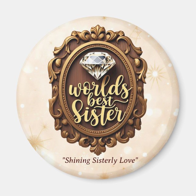 "Elegant Sister Gift" Magnet (Front)