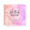 Elegant Sketchbook Your Name Script Marble