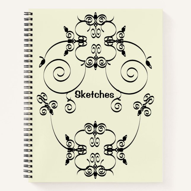 Elegant Sketches Notebook (Front)