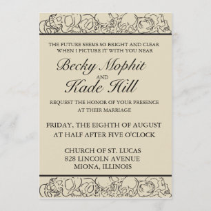 Elegant Skull Invitation