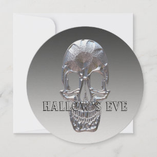 Elegant Skull Unique Halloween Invitation