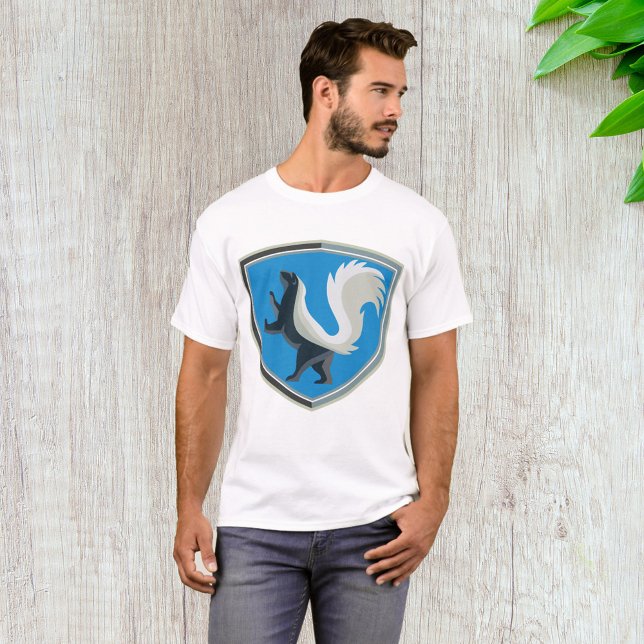 Elegant Skunk Emblem Wildlife Inspired Crest  T-Shirt (Creator Uploaded)