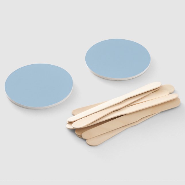 Elegant Sky blue  Hand Fan (Non-assembled)