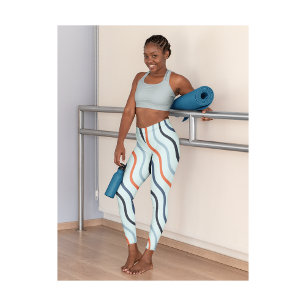 Elegant Sky Blue Yoga  Women Leggings