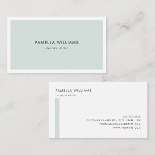 Elegant Sky Border Professional and Minimalist Business Card