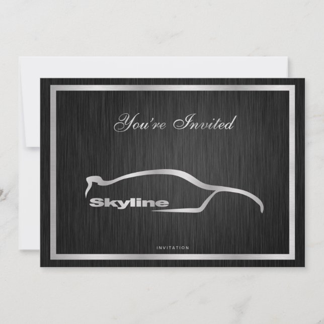 Elegant Skyline Invitation (Front)