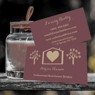 Elegant Slate Pro Real Estate Broker Business Card
